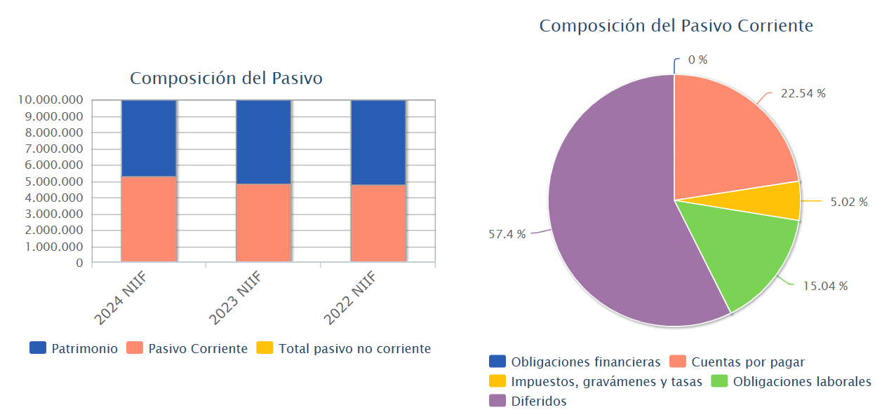 Composici&oacute;n del Pasivo